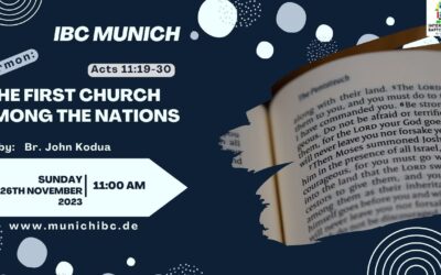 The first church among the Nations | Acts 11:19-30