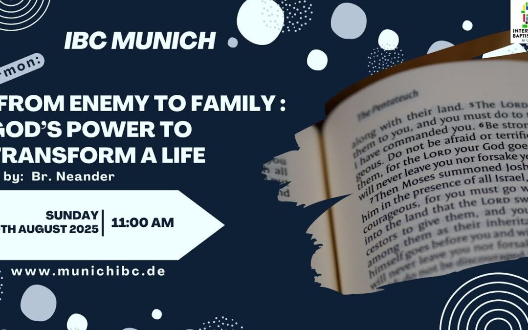 From Enemy To Family: God’s Power To Transform A Life | Brother Neander